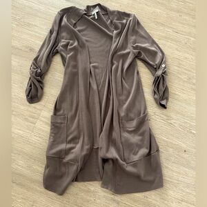 Splendid Long Taupe Cardigan